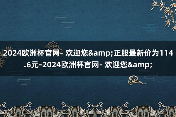 2024欧洲杯官网- 欢迎您&正股最新价为114.6元-2024欧洲杯官网- 欢迎您&