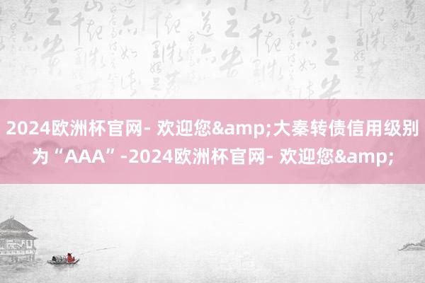 2024欧洲杯官网- 欢迎您&大秦转债信用级别为“AAA”-2024欧洲杯官网- 欢迎您&