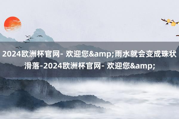 2024欧洲杯官网- 欢迎您&雨水就会变成珠状滑落-2024欧洲杯官网- 欢迎您&