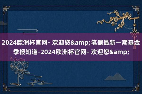 2024欧洲杯官网- 欢迎您&笔据最新一期基金季报知道-2024欧洲杯官网- 欢迎您&