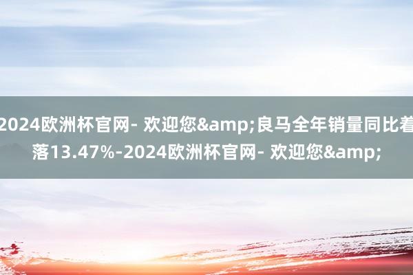 2024欧洲杯官网- 欢迎您&良马全年销量同比着落13.47%-2024欧洲杯官网- 欢迎您&